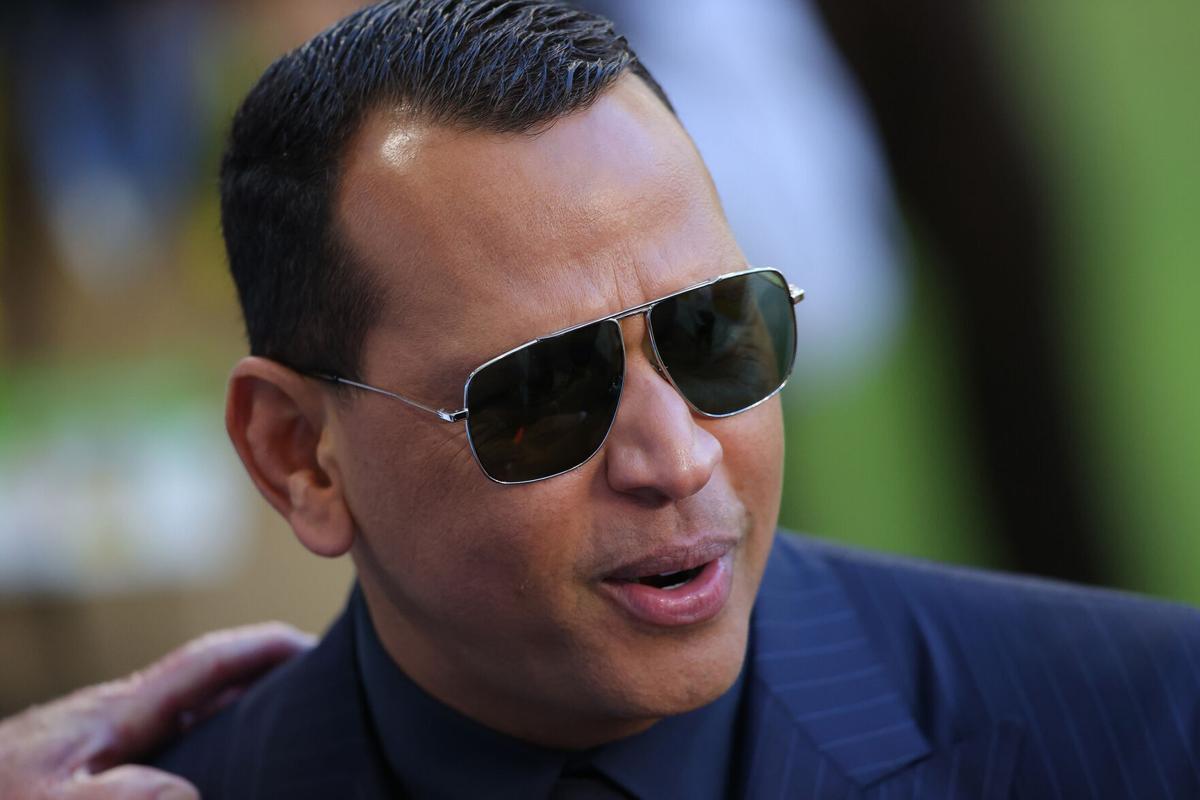 Former baseball player Alex Rodriguez looks on before Super Bowl LIV at Hard Rock Stadium on February 2, 2020, in Miami Gardens, Florida.
