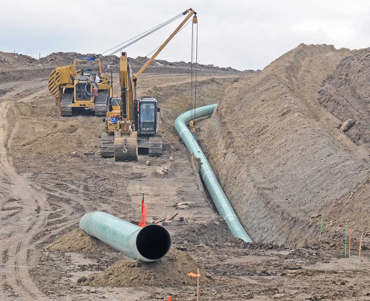 Pipeline construction stopped