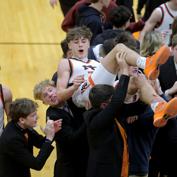Natrona County Mustangs beat
Kelly Walsh on Gavin Patik's buzzer beater