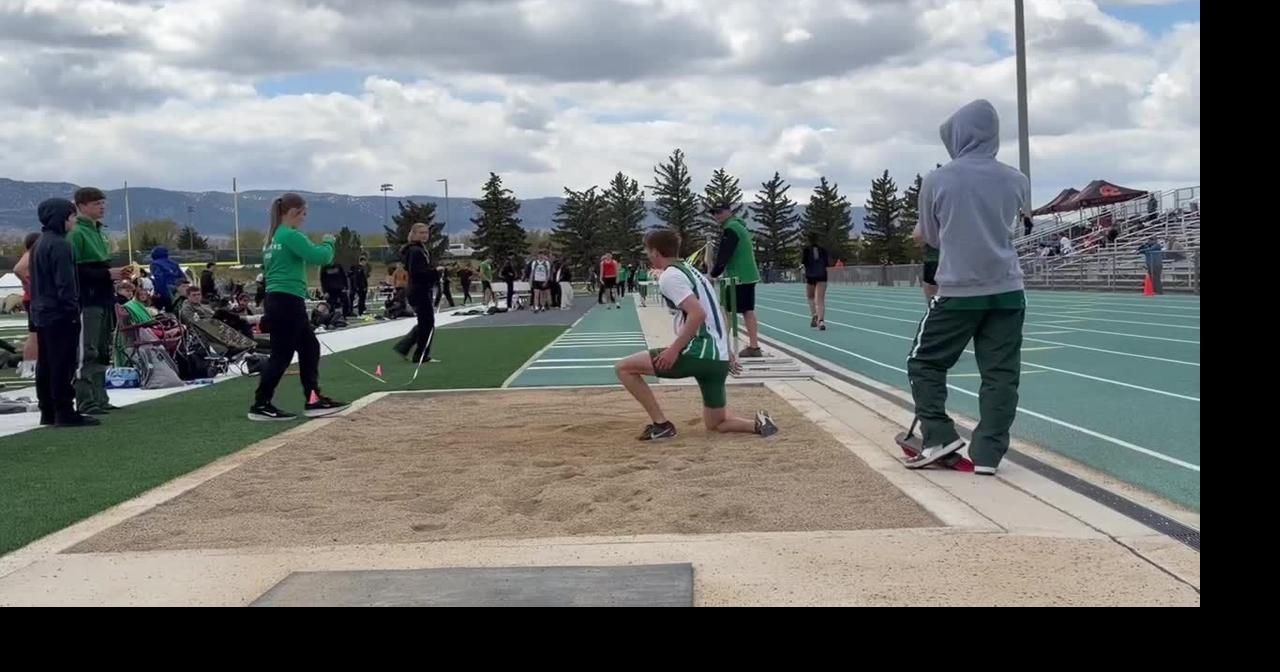 Kelly Walsh senior Carter Alvar competes in long jump Thursday at the KW Invite.