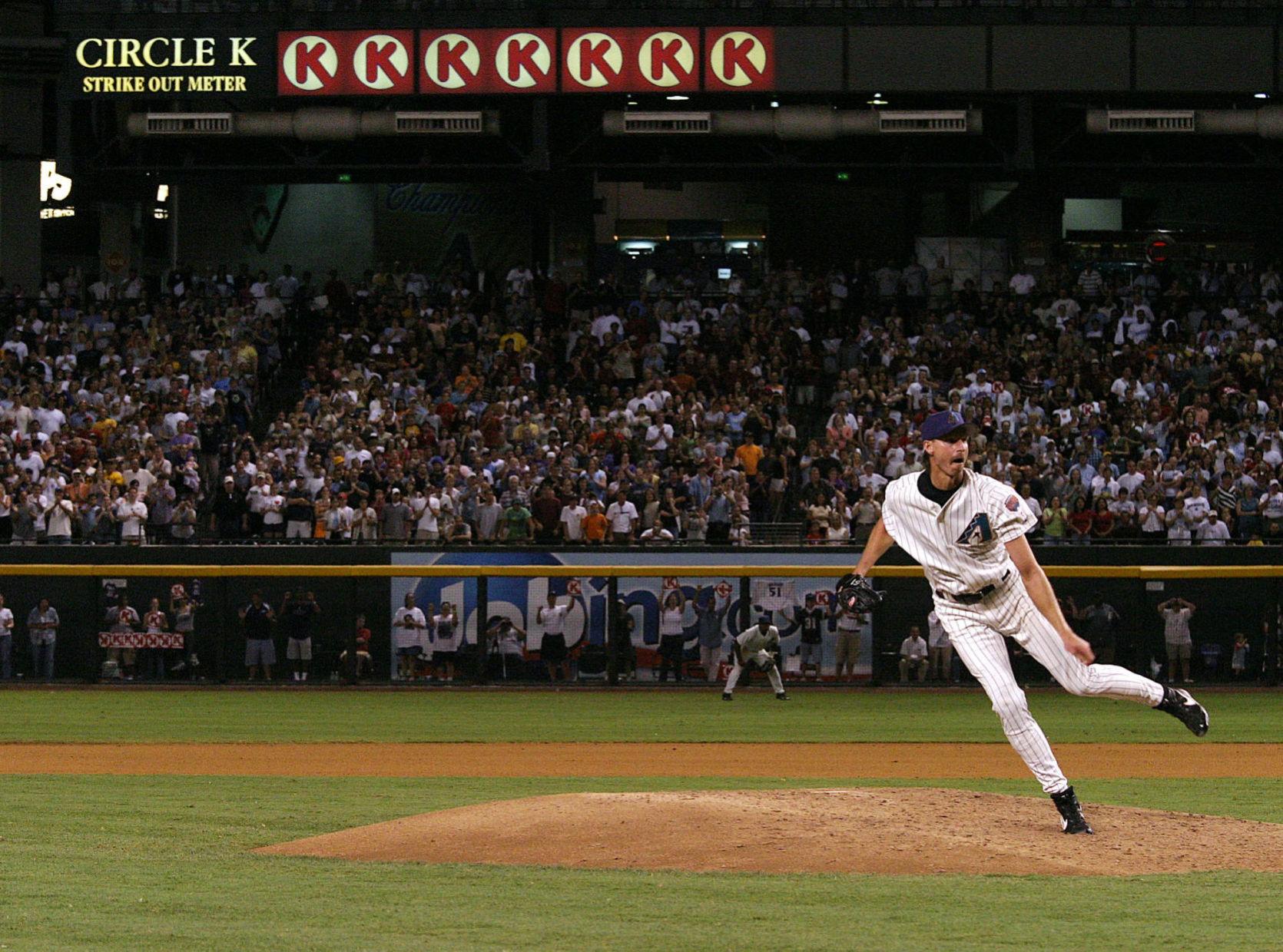 Today in sports history Randy Johnson 4th pitcher to record