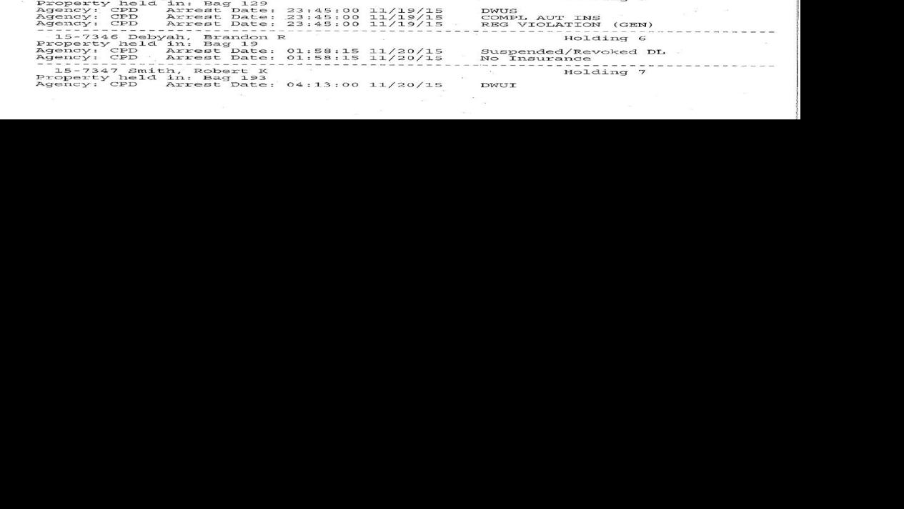 Inmate roster Public Record