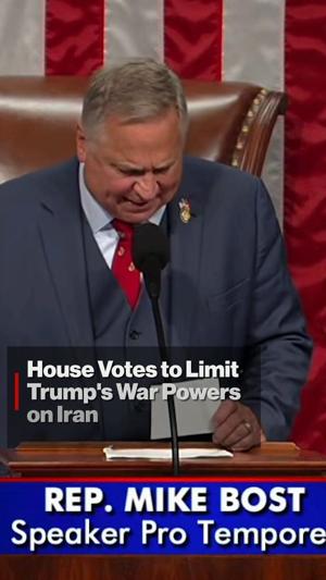 House Votes to Limit Trump's War Powers on Iran