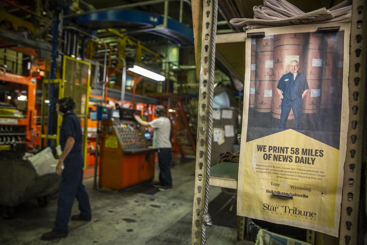 Photos Last run for the local press at the Casper StarTribune