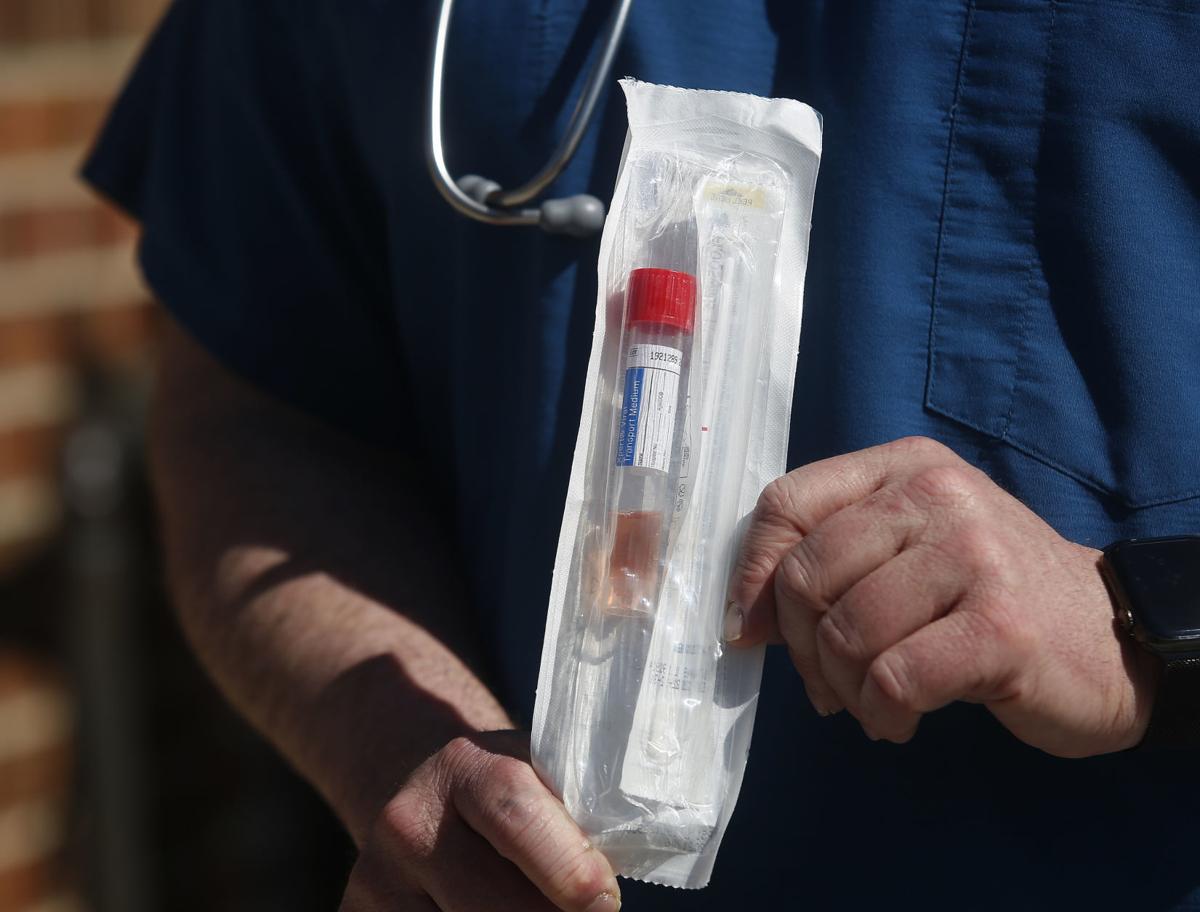 Wyoming Medical Center's respiratory clinic COVID-19 test