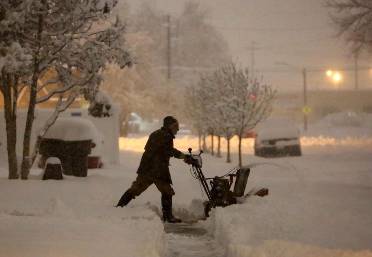 Gallery Spring blizzard covers Casper in snow Casper