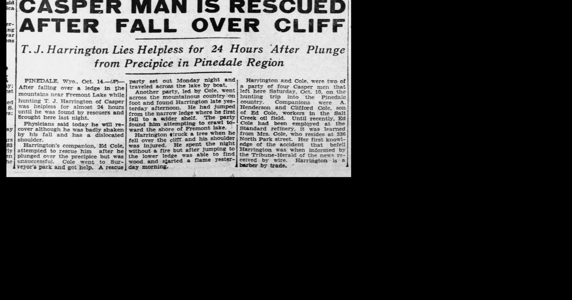 Wyoming history: A hunter’s 24-hour ordeal, a couple lost in 14 inches of snow and a Casper election twist