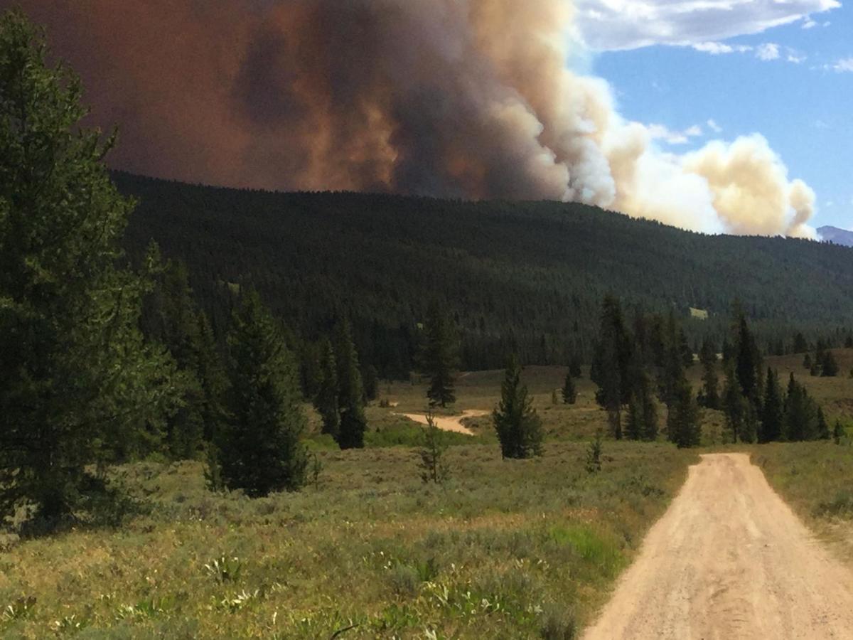 Western Wyoming fire forces evacuations, closes route to Jackson Hole