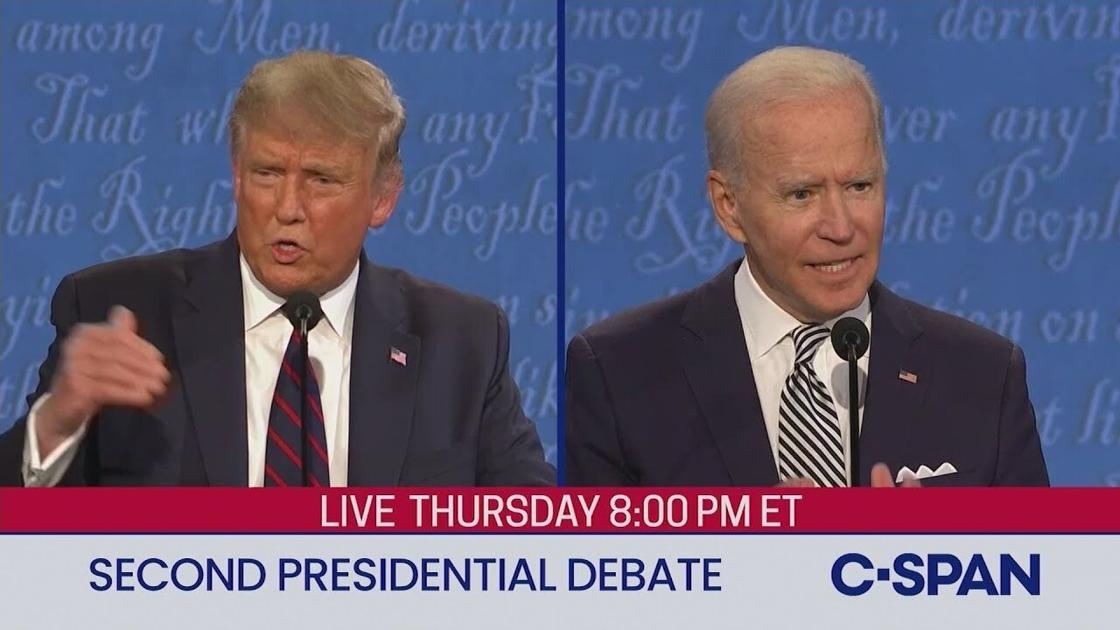 Second 2020 Presidential Debate between Donald Trump and ...