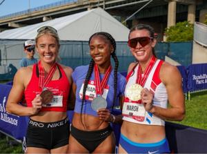 Lauren Taubert bronze medal at National T&F Championships
