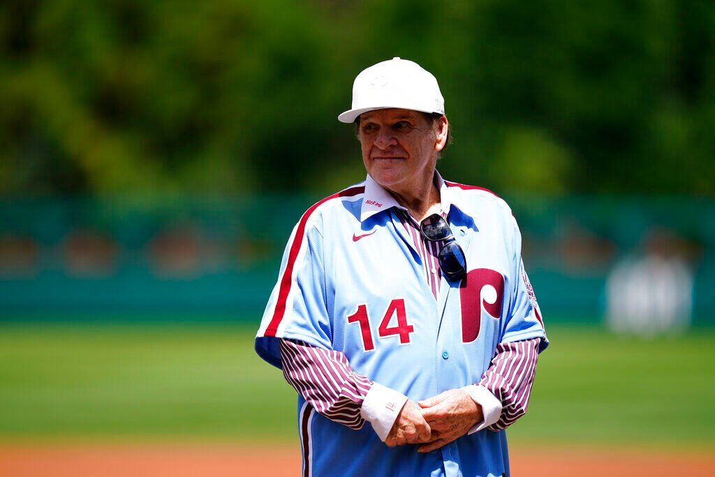 Pete Rose dismisses sexual misconduct questions during Phillies event