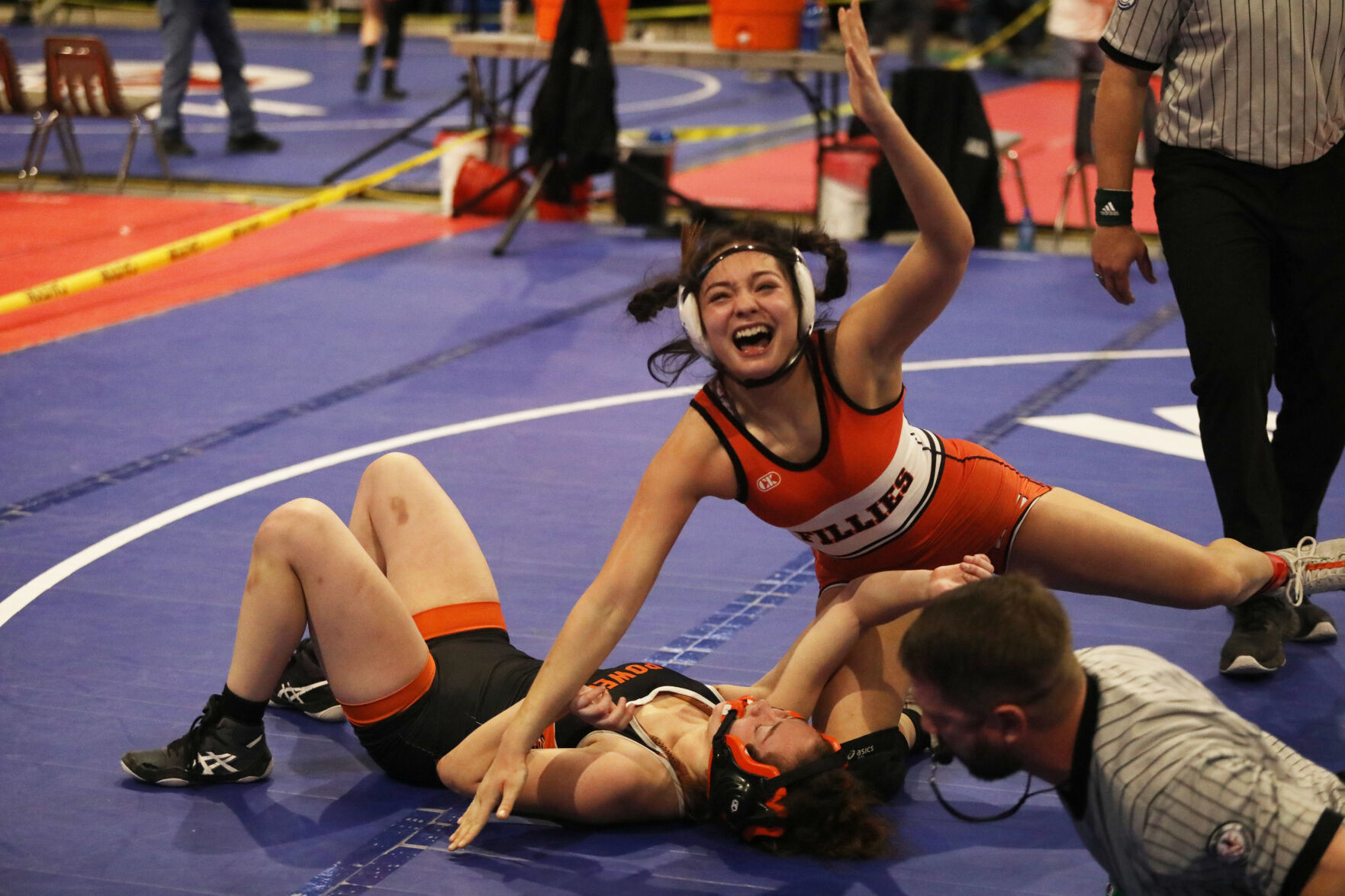 Inaugural girls state wrestling tournament gets off to solid start