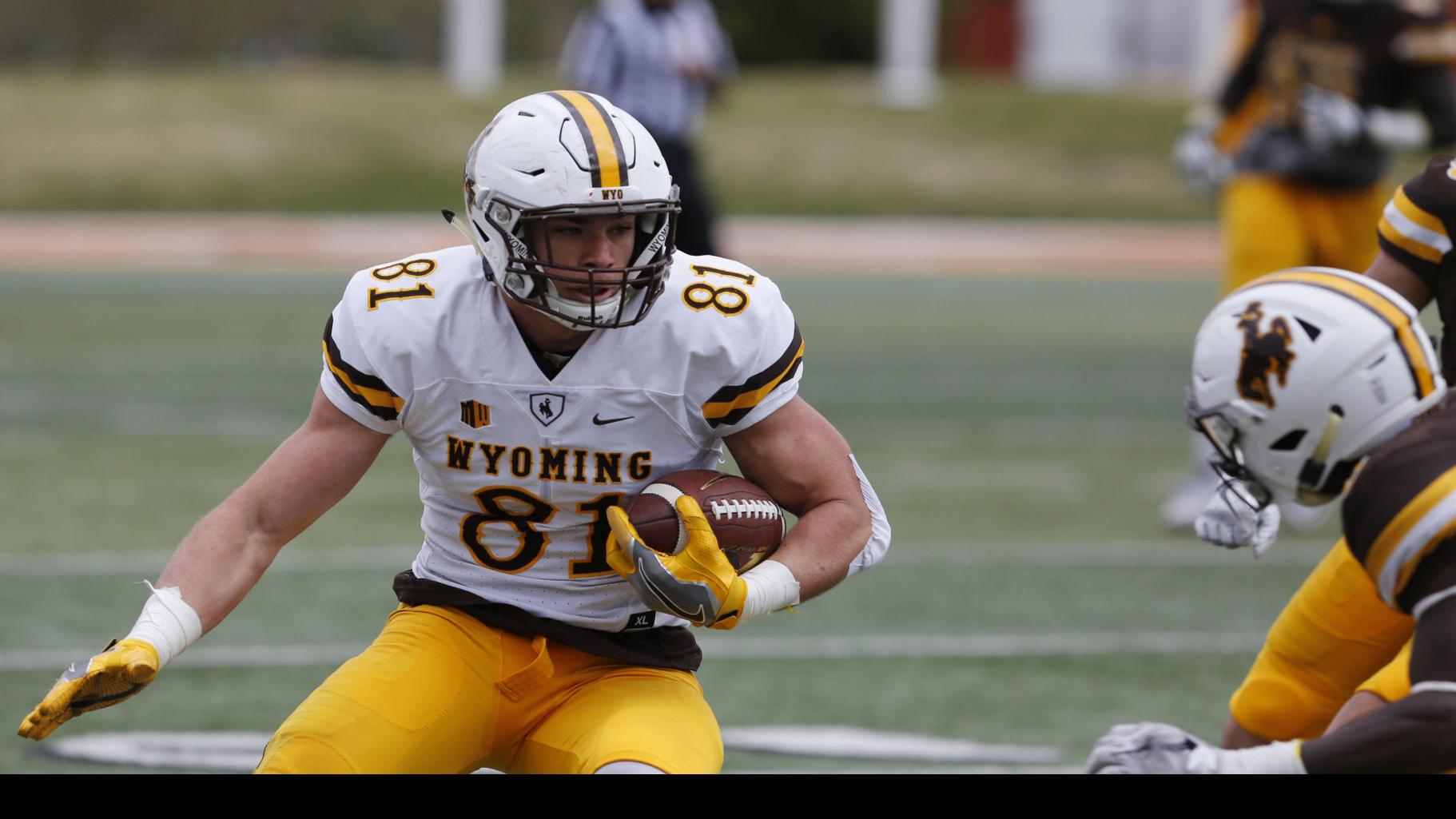 Wyoming Tight End Austin Fort Makes Return From Knee Injury