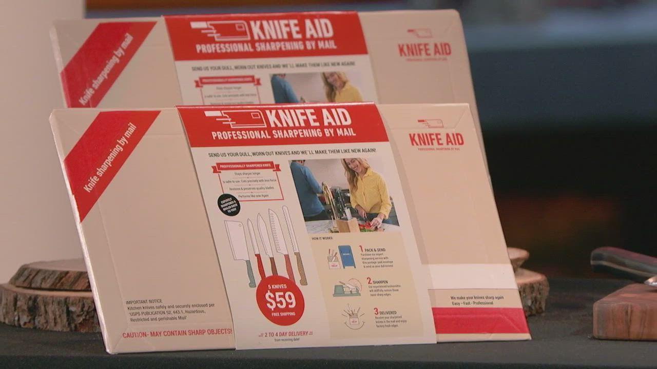 Knife Aid Professional Knife Sharpening by Mail, 5 Knives