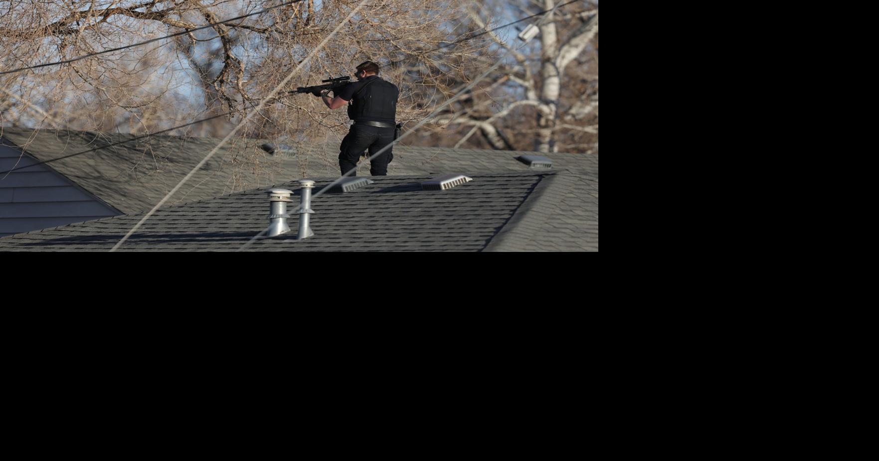 Photos Police Attempt To Remove Suspect From North Casper Home