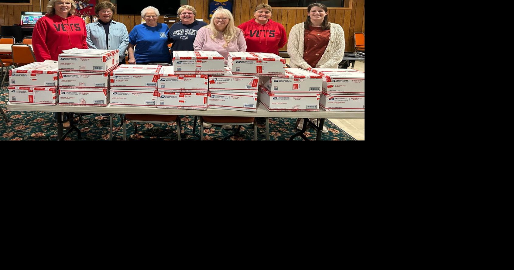 Ebensburg VFW Auxiliary assembles, sends care packages to area military