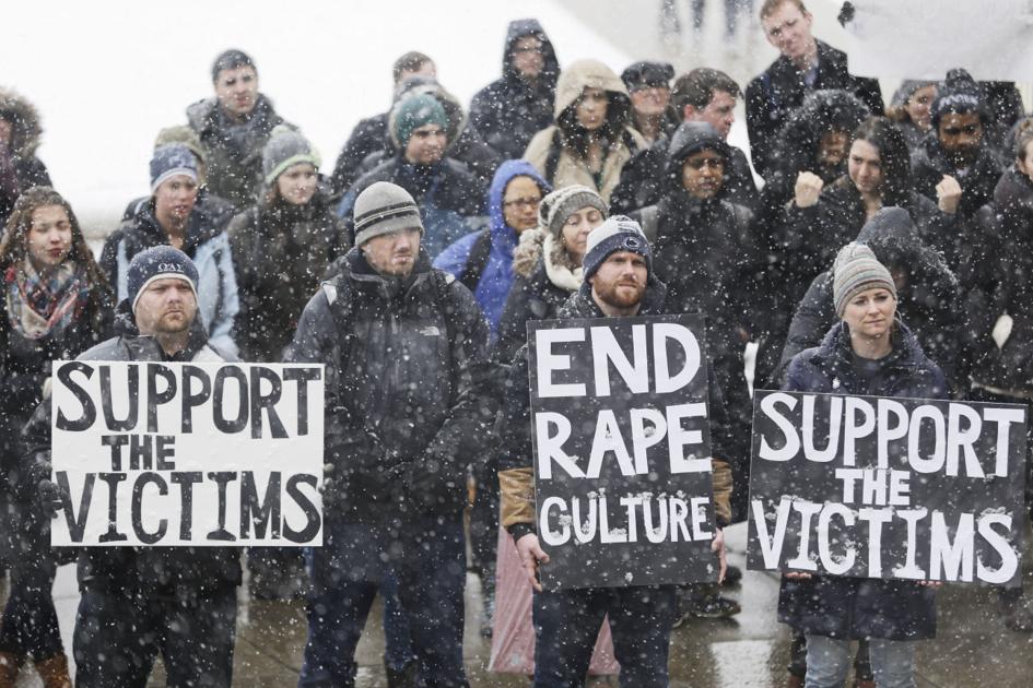 Penn State students protest against fraternity News