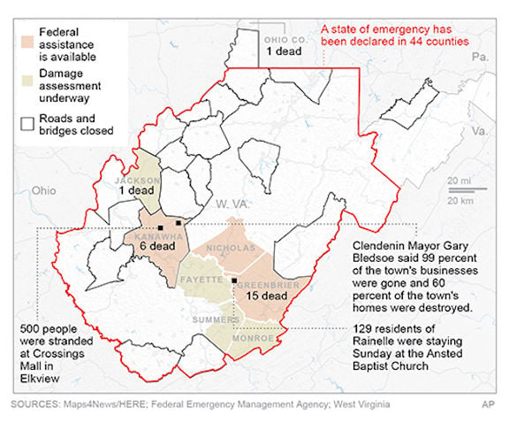 West Virginia Flooding Likely To Expand Local Church Group S