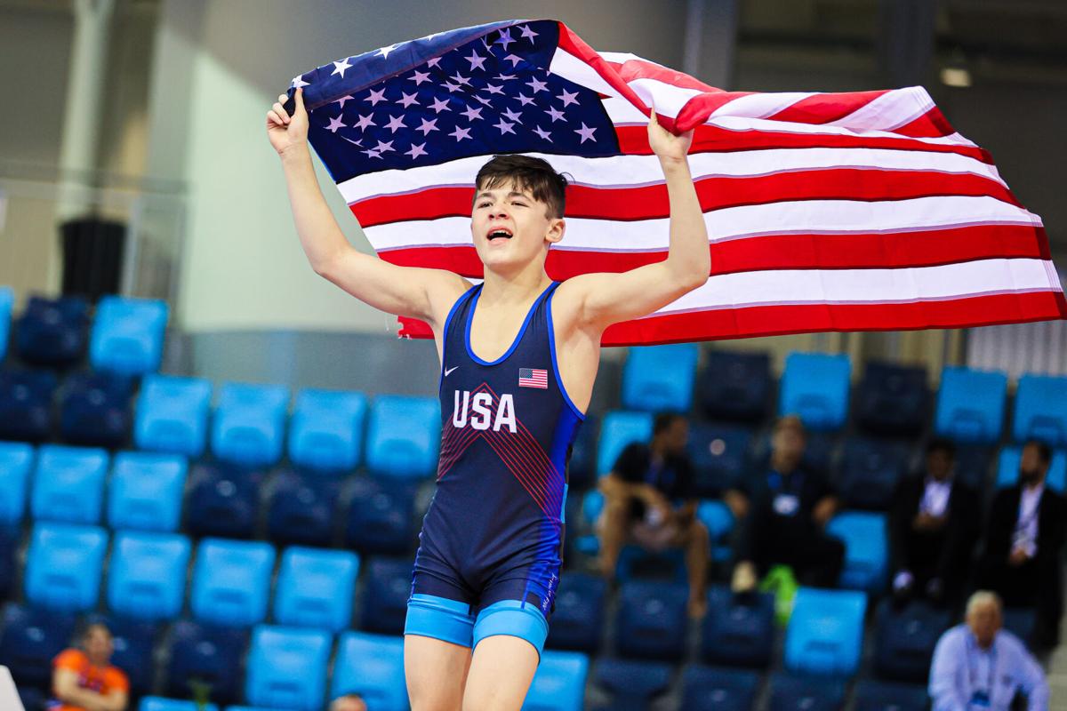 GOOD AS GOLD Johnstown's Bo Bassett pins Russian to win title at Cadet