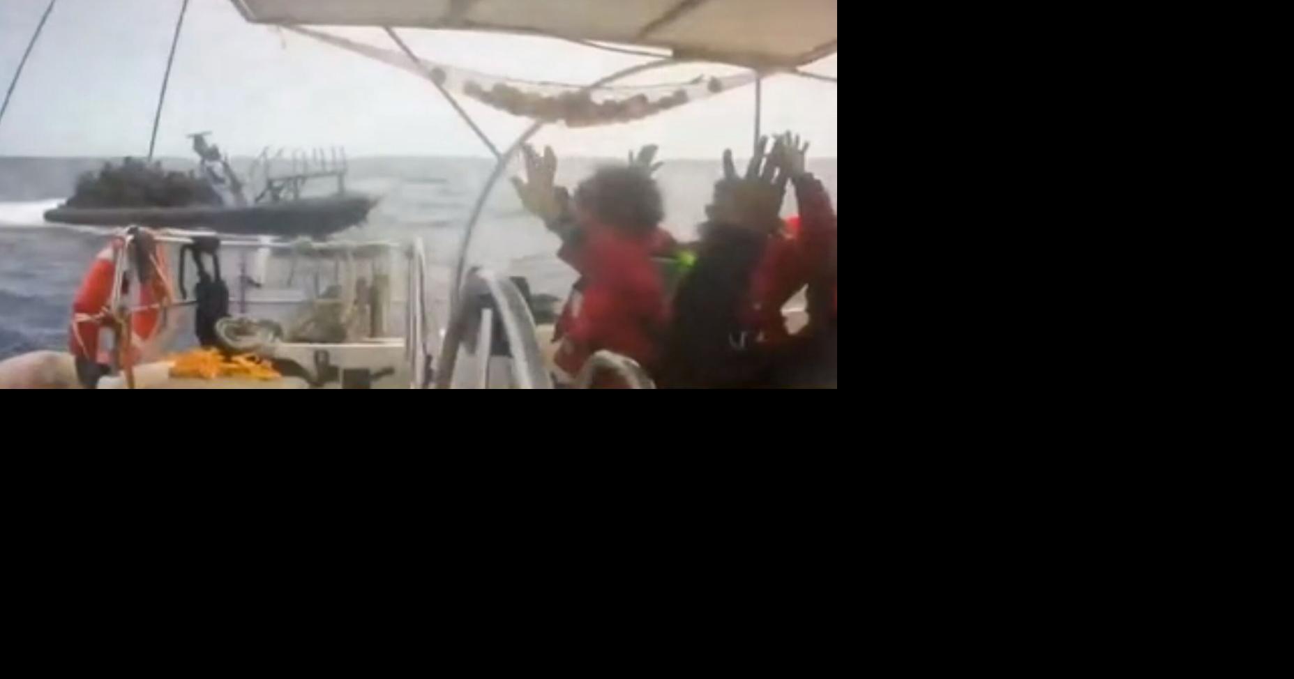 Israeli troops intercept vessels from a flotilla trying to breach blockade of Gaza