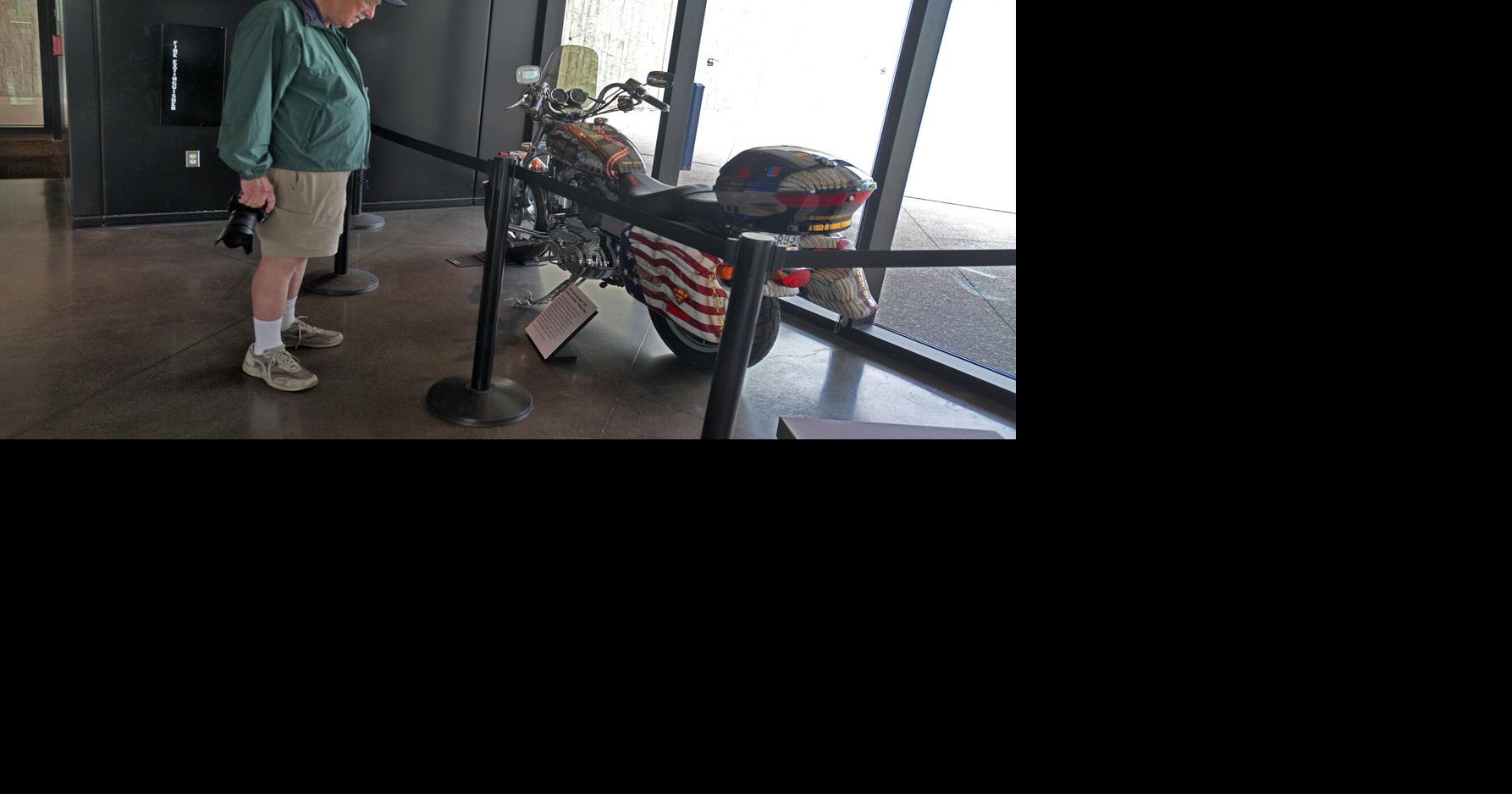 9/11 REMEMBERED | Customized motorcycle 'tells a story' at Flight 93 memorial's Visitor Center