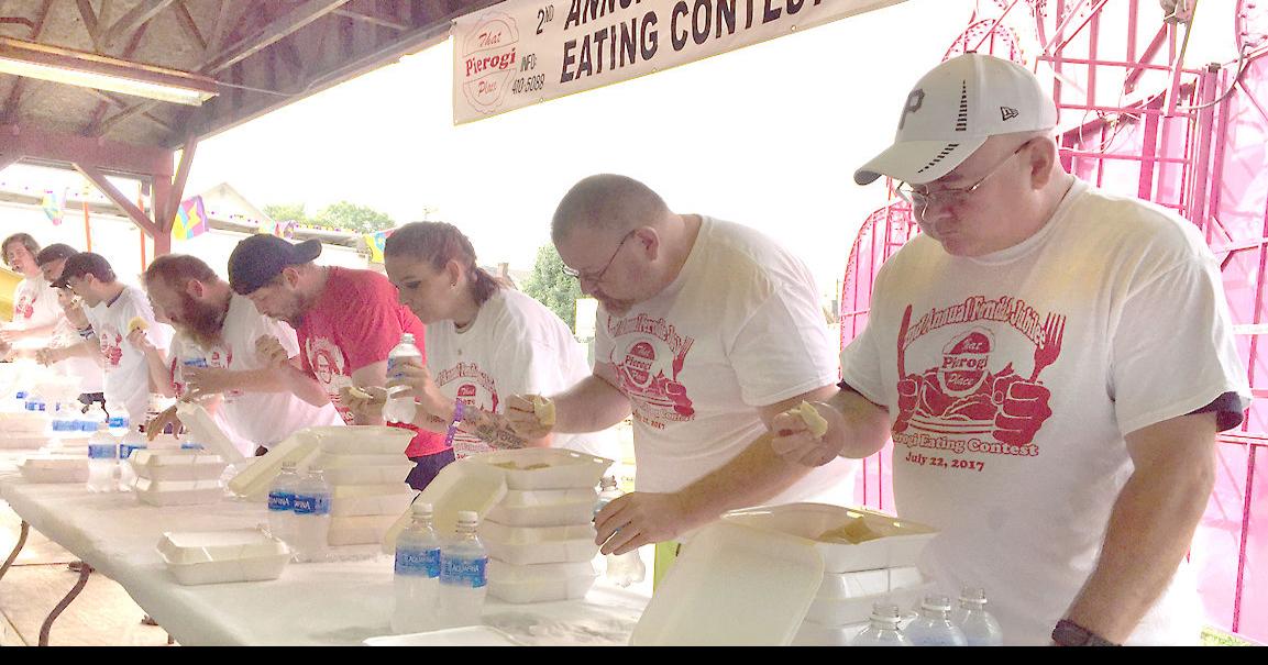 Johnstown man gulps 24 pierogies to win contest at Ferndale jubilee