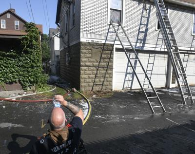 Watch Video Early Morning Fire Chases Family From Moxham Home