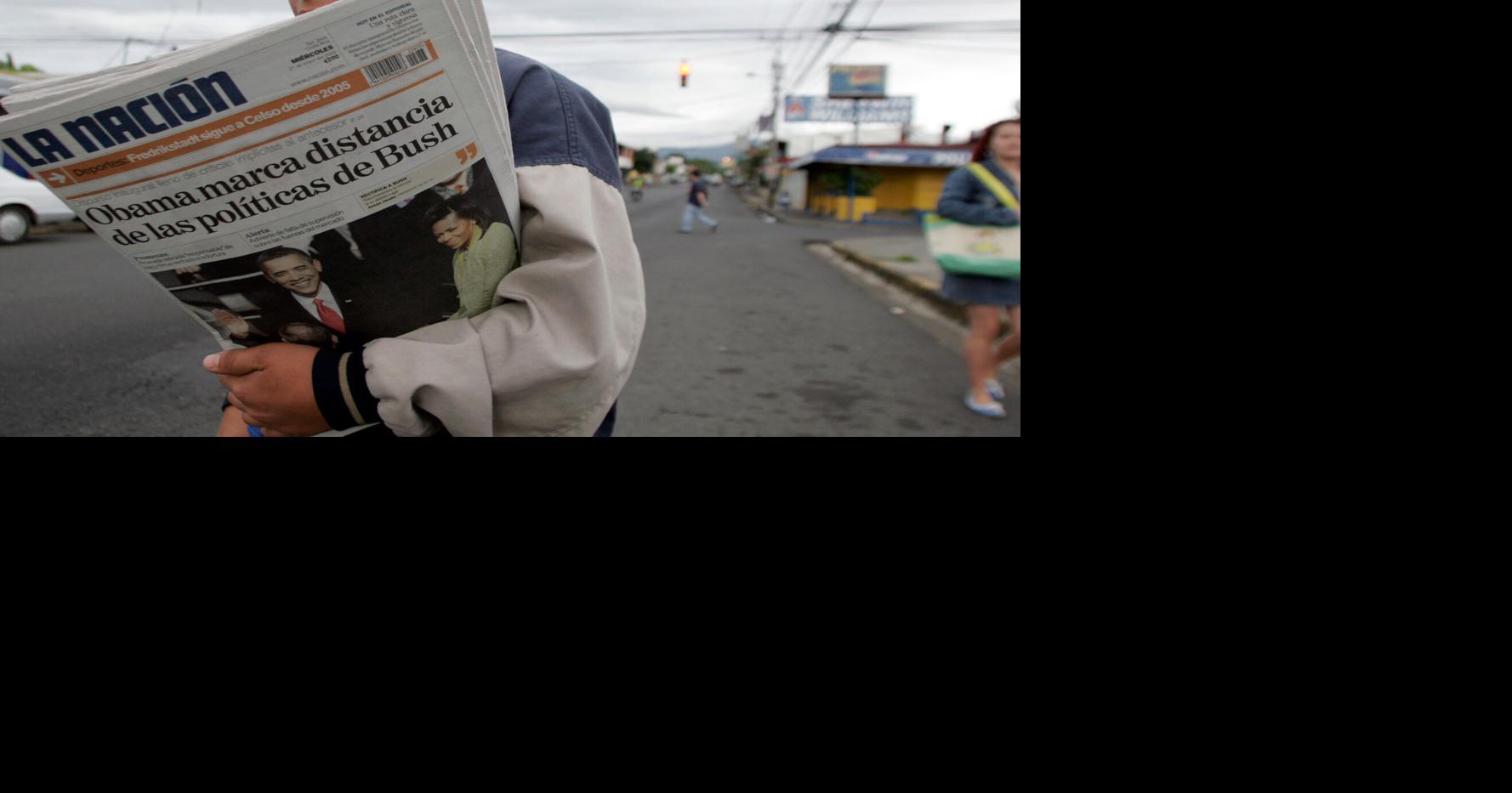 Costa Rica's top newspaper says U.S. revoked visas of its executives, prompting press freedom concerns