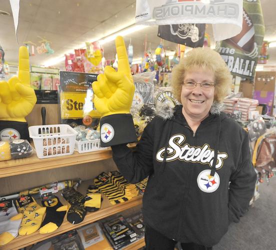 Black and gold – and green all over: Fans buying Steelers merchandise ahead  of Sunday's playoff game (VIDEO), News