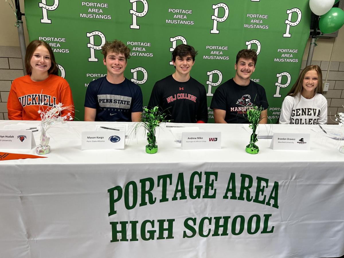 Five Portage Area seniors announce plans to play sports in college | |  tribdem.com