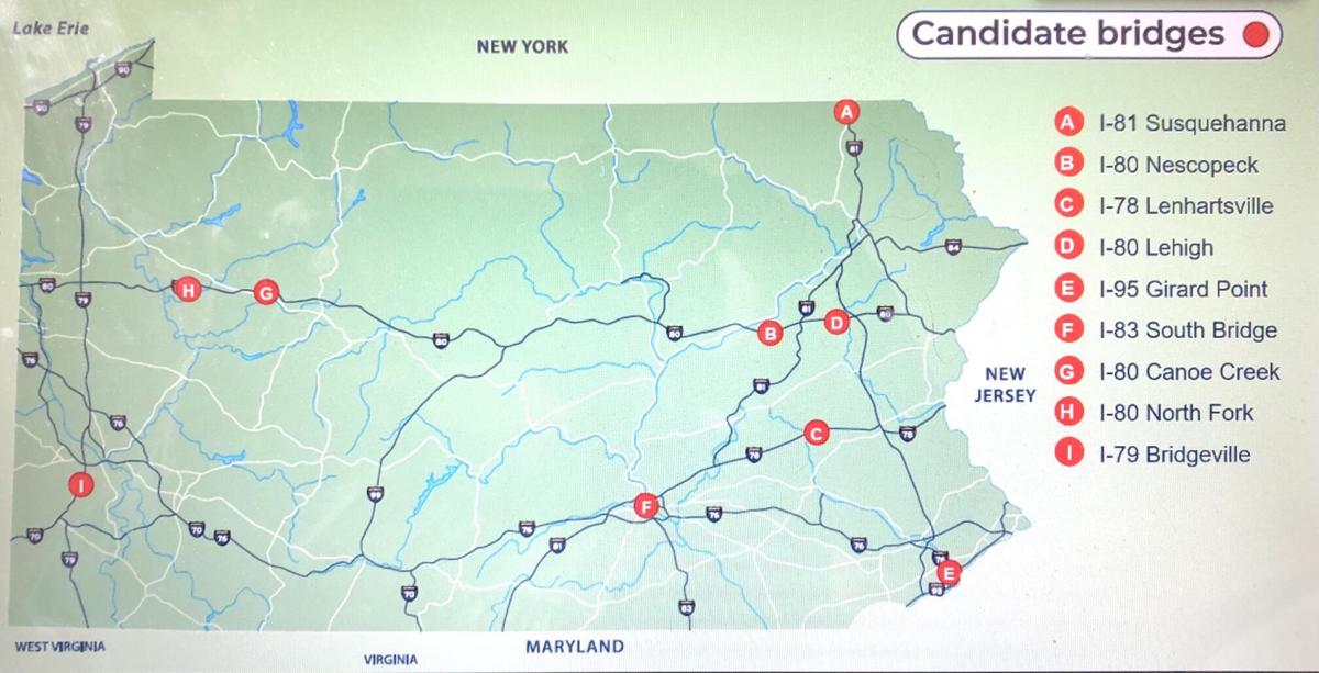 PennDOT plans tolls on 9 interstate bridges in Pa. to close funding gap