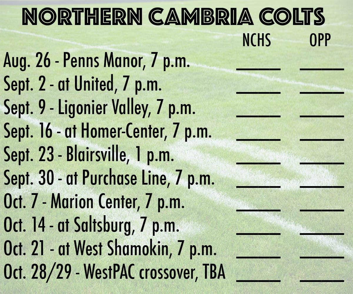 Northern Cambria football preview ‘Underdog’ Colts set to build on playoff foundation Sports
