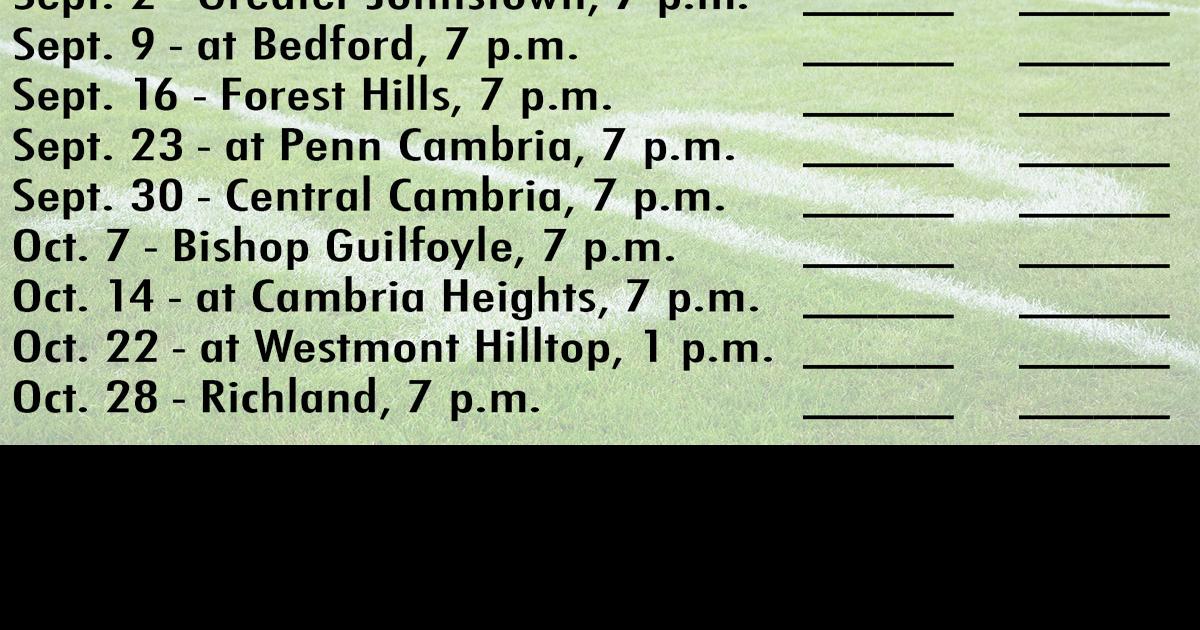 Carroll football schedule