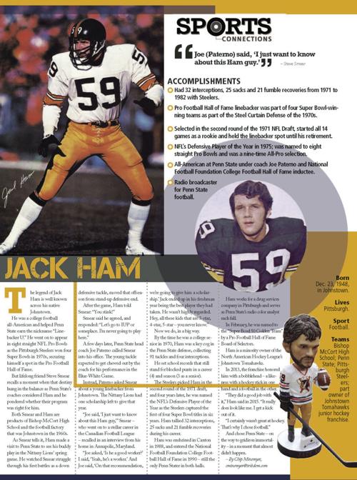 Sports Connections Johnstown S Ham A Good Worker Was A Star
