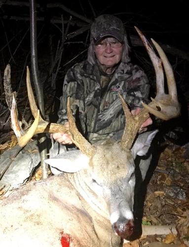 Bedford County woman uses crossbow to bag monster buck
