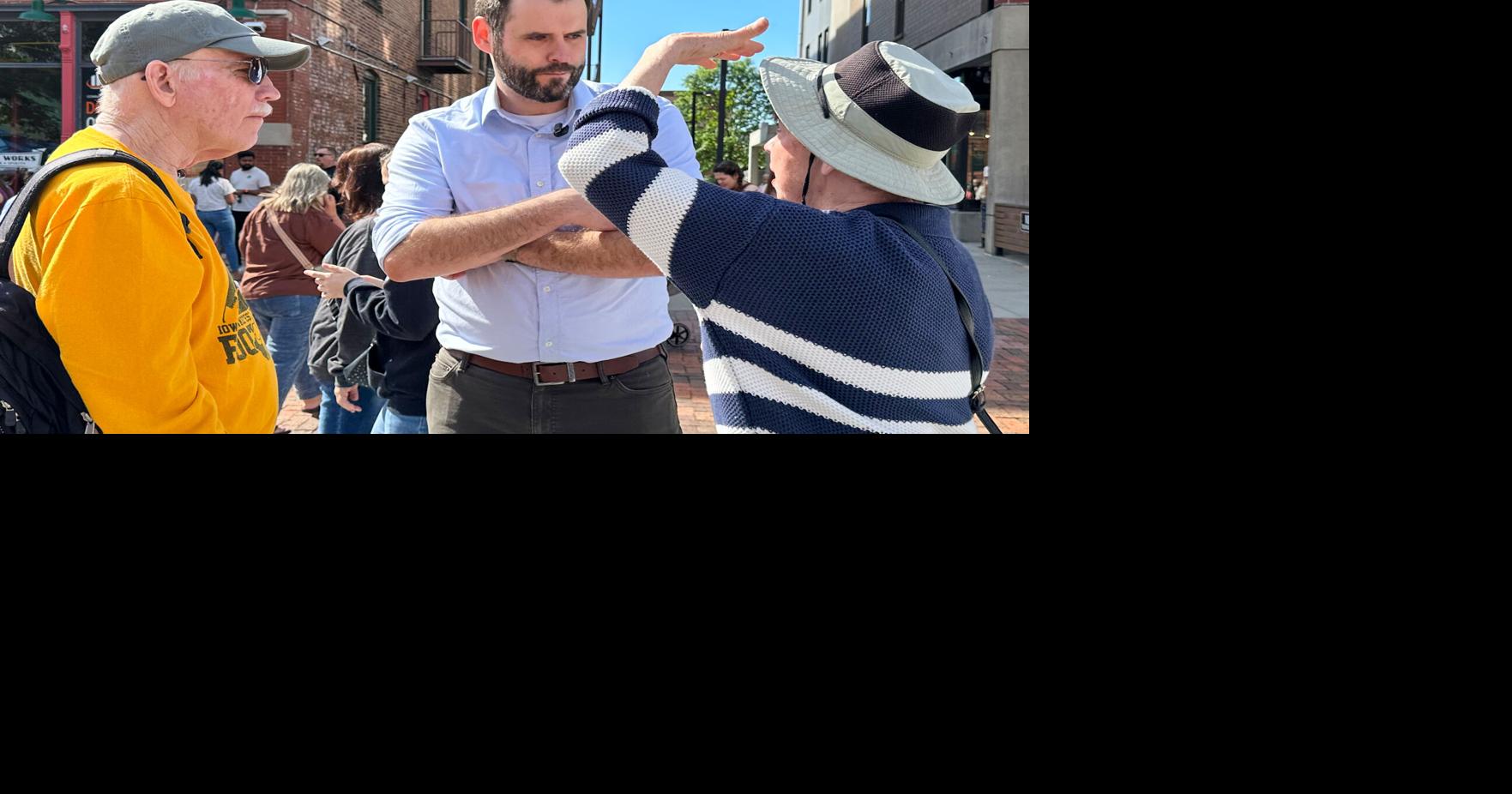 Iowa Democrats hoping to flip a U.S. Senate seat are torn over which of 2 hopefuls has the best shot