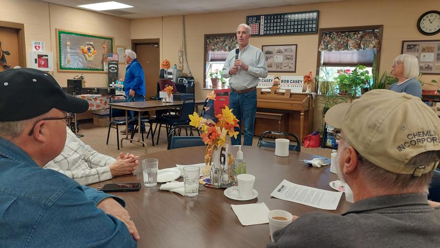 Casey touts prescription cost cap to seniors in Somerset campaign stop