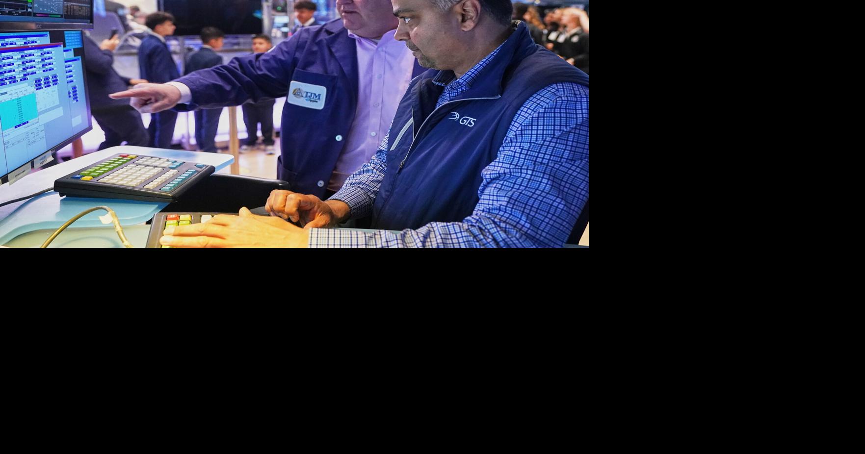 U.S. stocks edge back from their records as oil prices rise