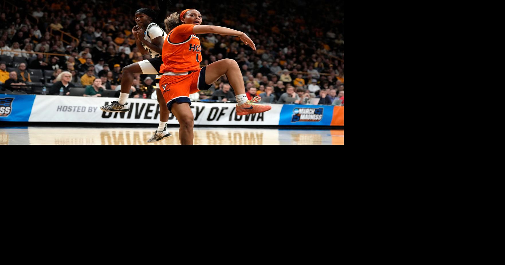 Virginia becomes first women's First Four team to reach regional semifinal after double-OT win over Iowa