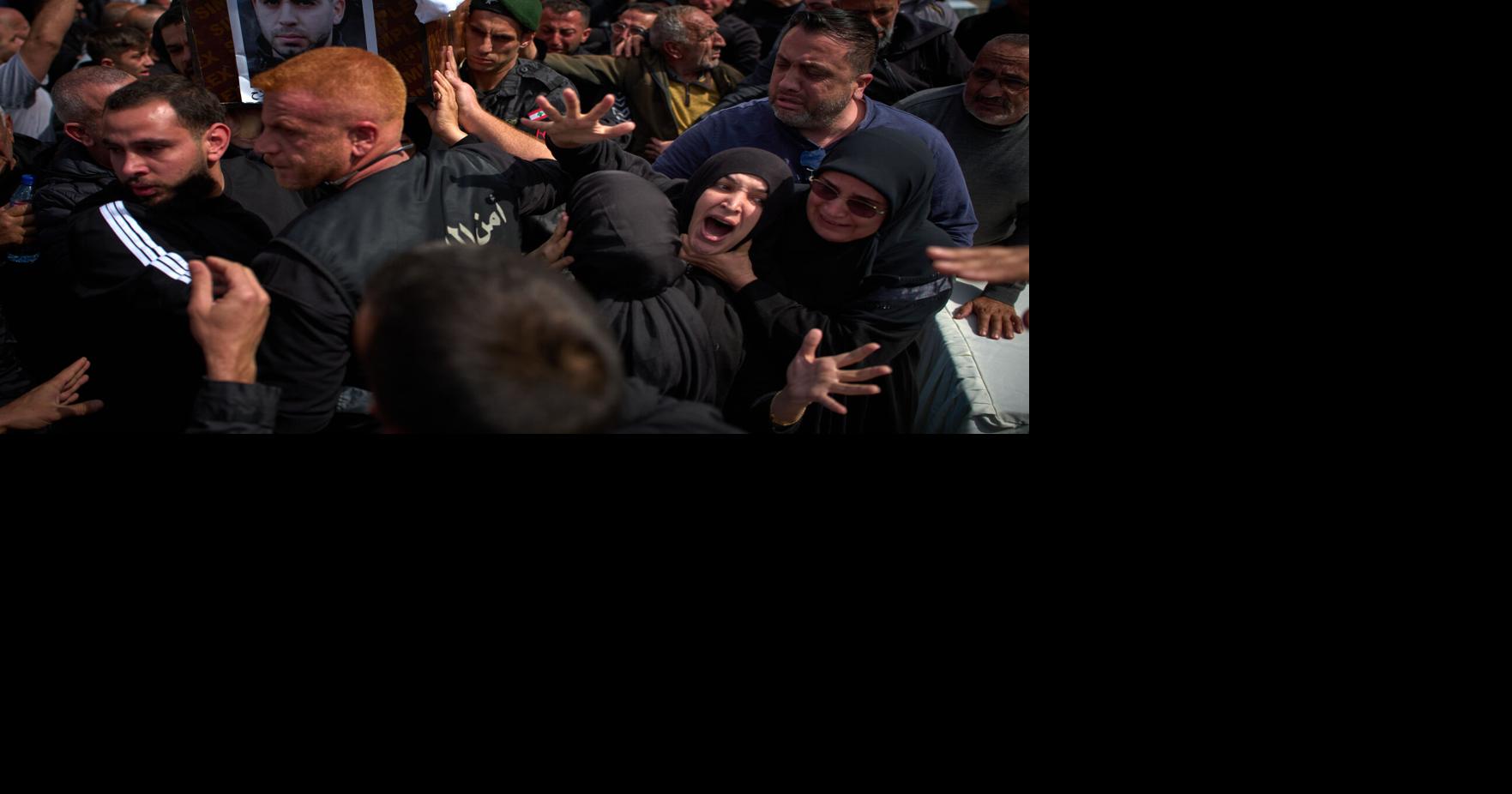 Lebanese bury 13 officers killed by Israel as grief and rage surge ahead of talks in the U.S.