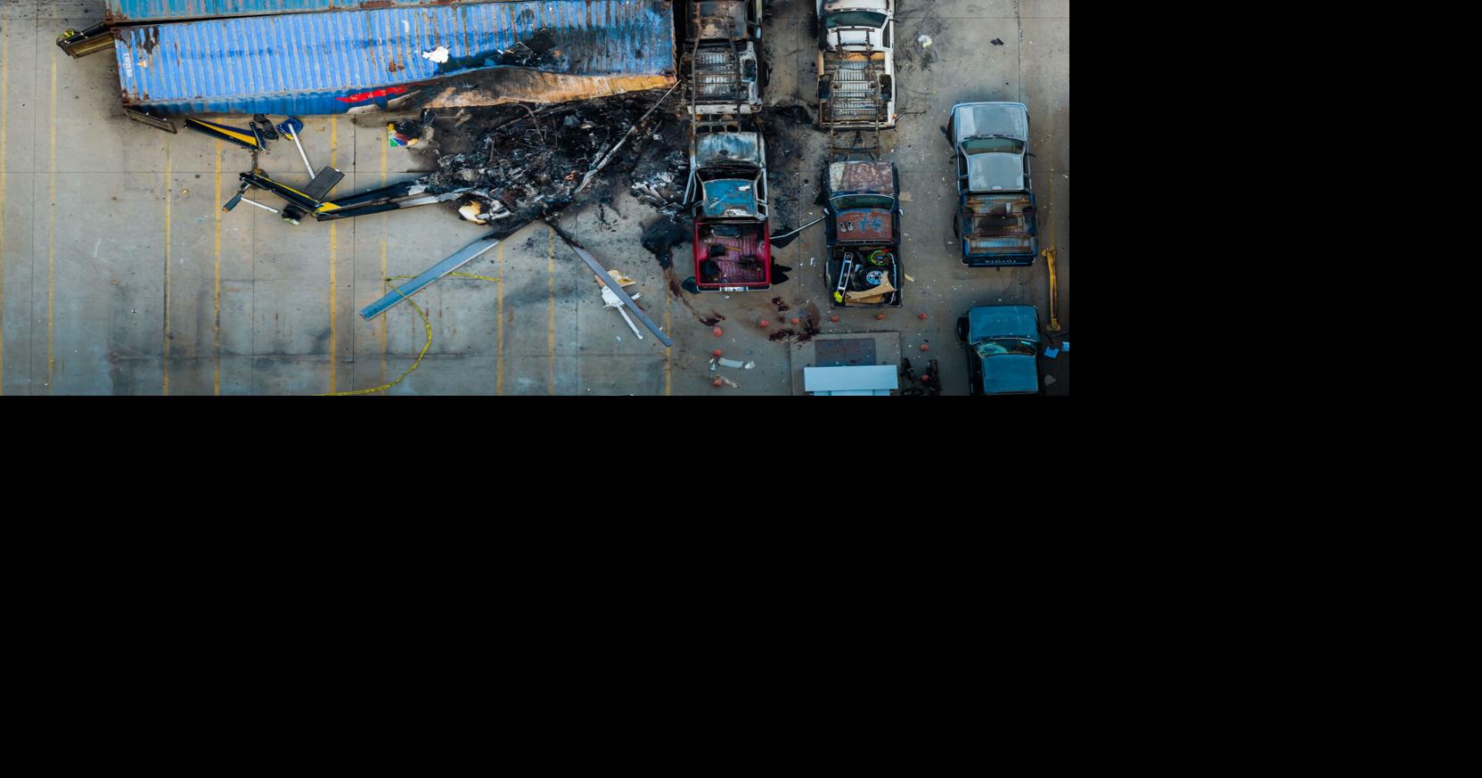 Driver arrested in a bus collision that happened before a deadly news helicopter crash in Los Angeles