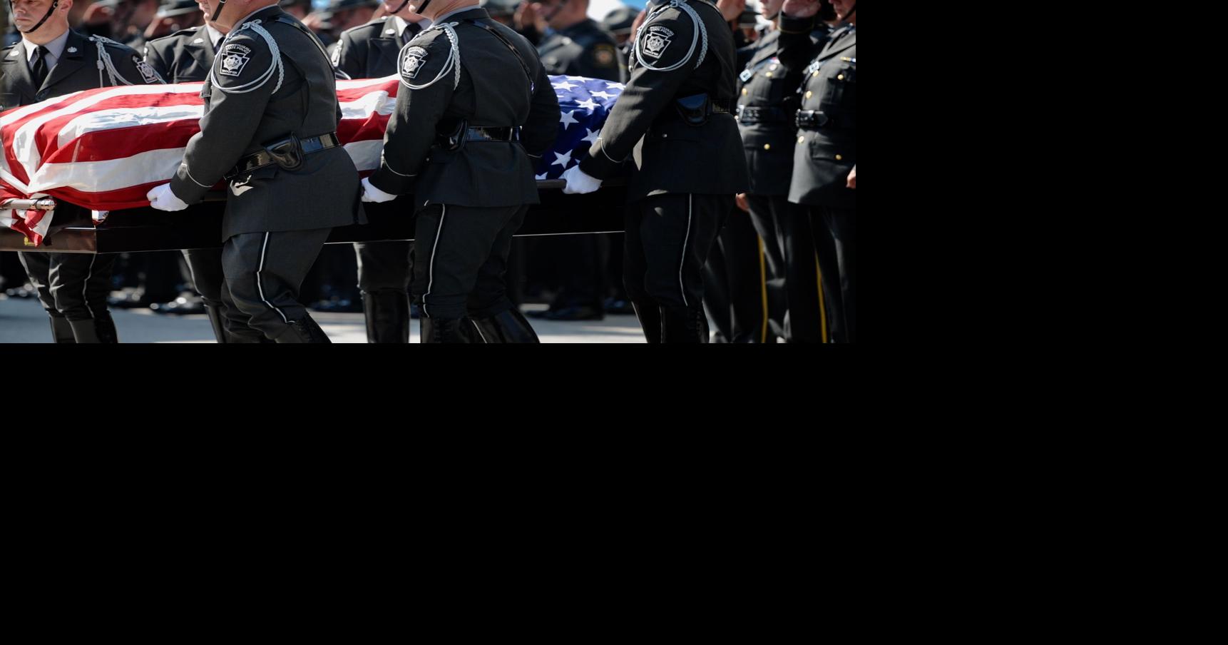 Hundreds pay last respects to fallen state police trooper (video, photo ...