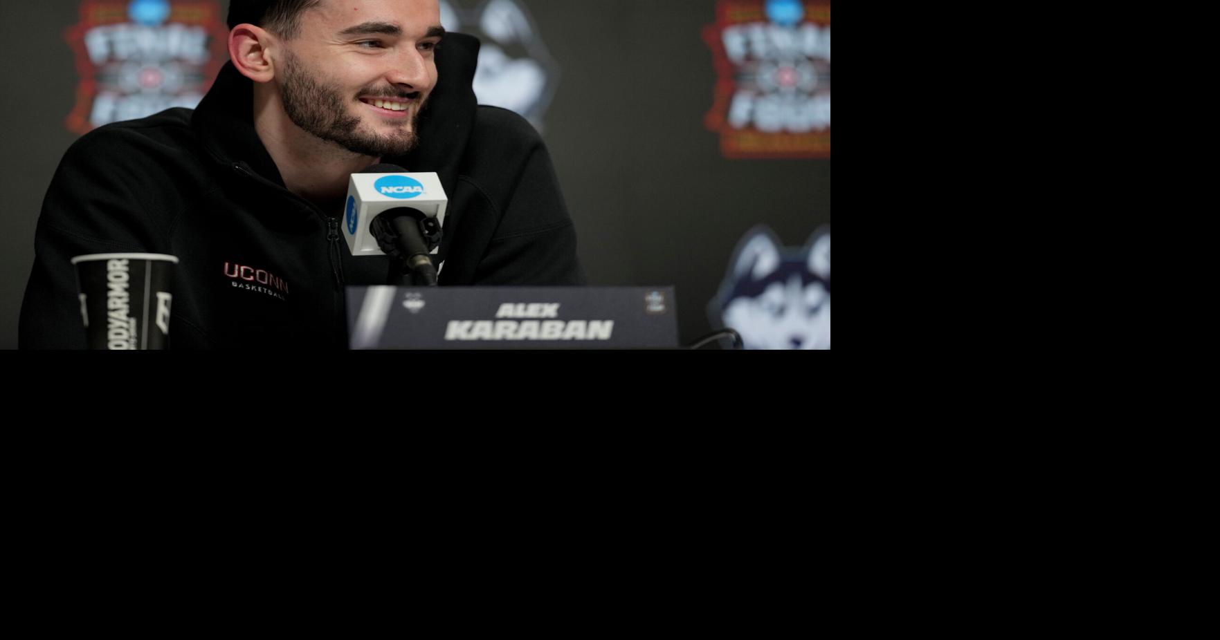 Connecticut's Alex Karaban started his career with 2 NCAA titles; he'll close with a chance at a 3rd