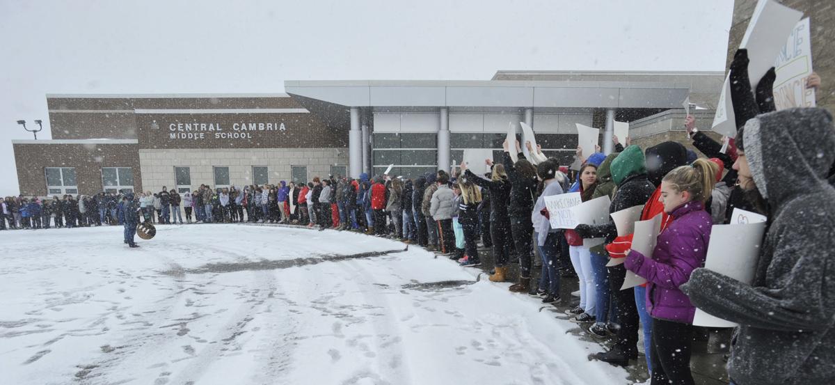 National WalkOut Day Central Cambria High School Community