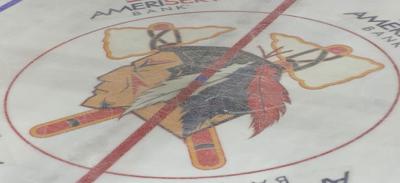 Johnstown Tomahawks center ice logo