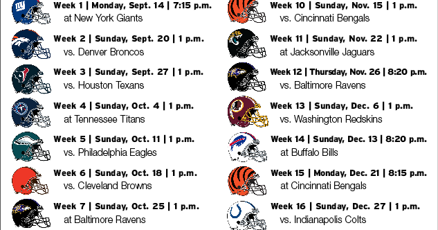 Steelers release 2020 schedule Sports tribdem