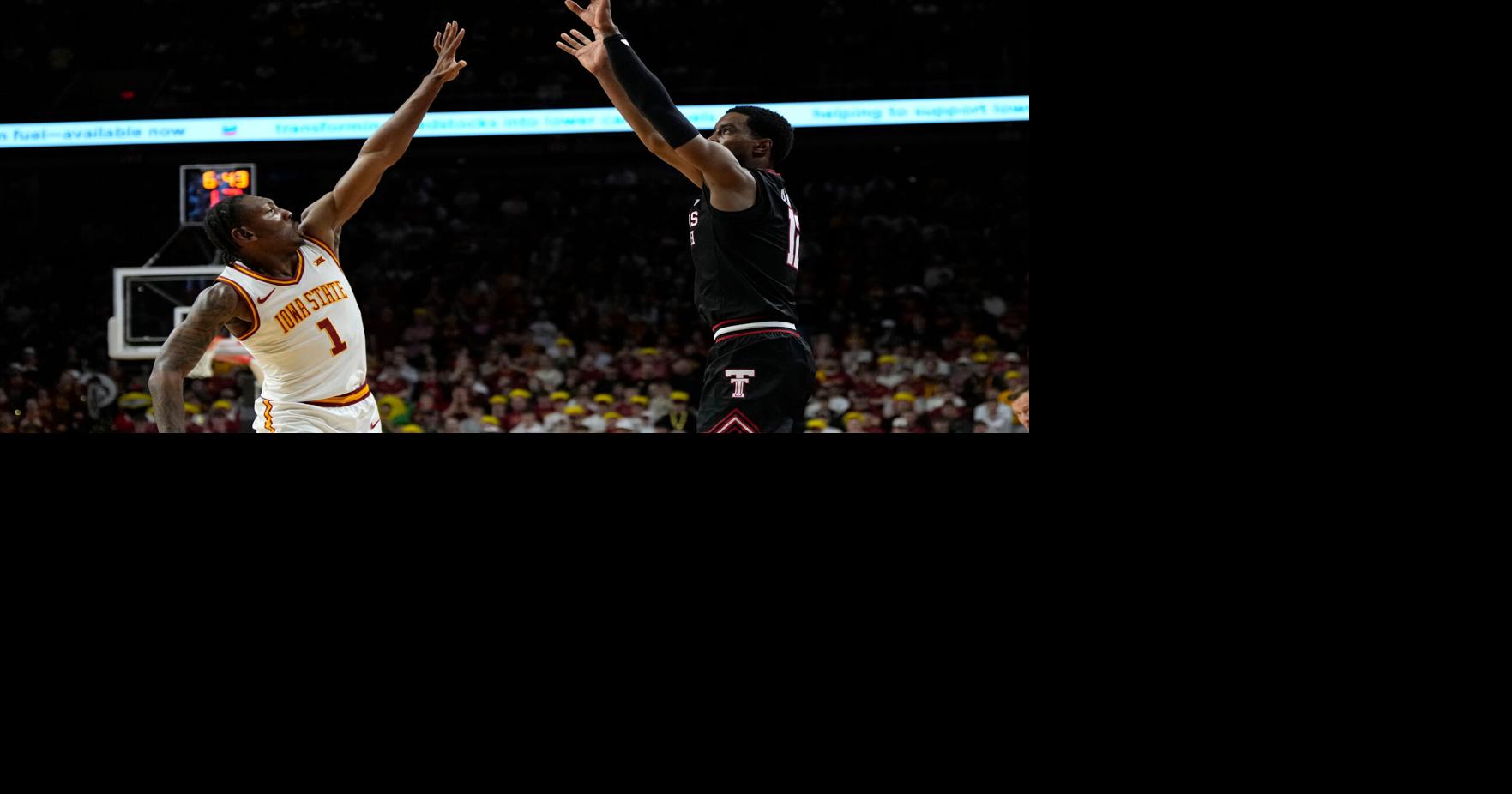 Roundup | No. 16 Texas Tech beats No. 4 Iowa State 82-73, handing Cyclones their first home loss