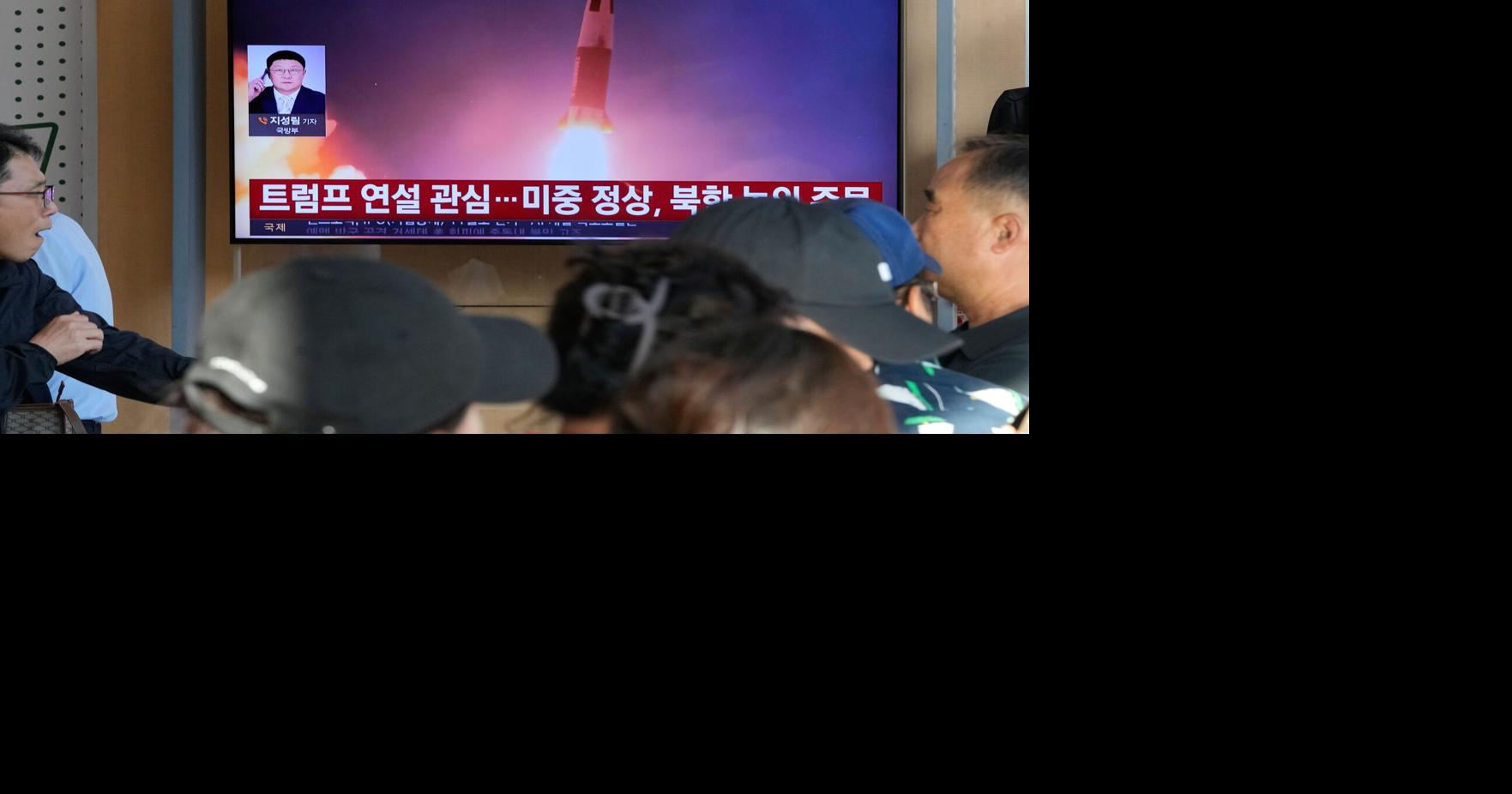 North Korea launched a ballistic missile and another projectile toward the sea Sunday; South Korea's military said the missile flew about 450 kilometers, two days after Kim Yo Jong threatened to bolster nuclear deterrence