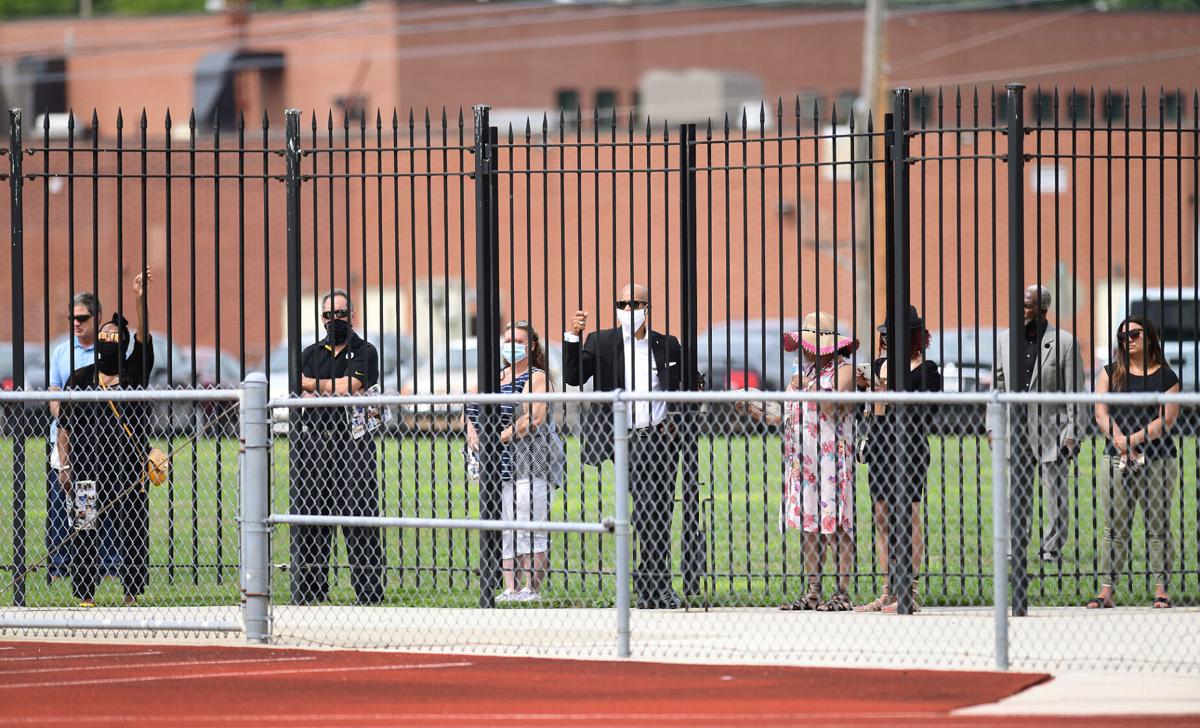 Carlton Haselrig Funeral | Trojan Stadium | Mourners