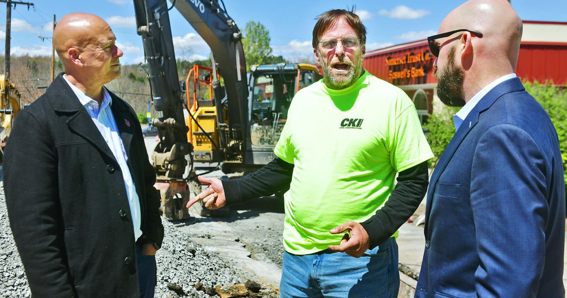 Boswell celebrates start of work to eliminate stormwater problems; sidewalks, street repairs to follow - Vimarsana News